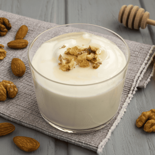 Fromage blanc, sirop d'agave, granola
