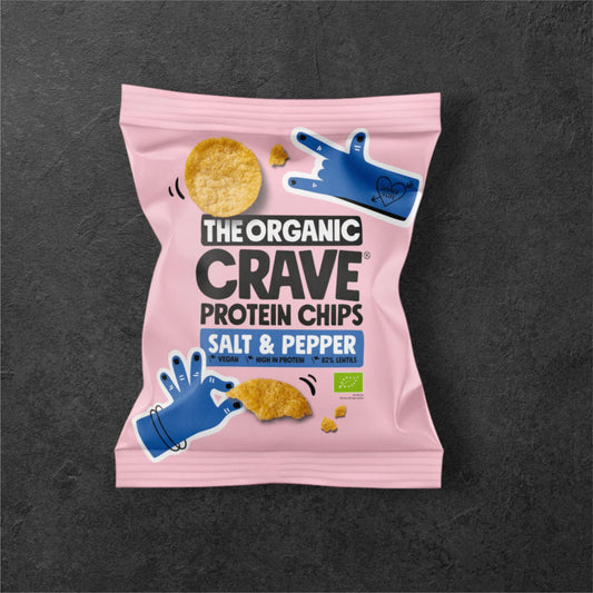 The Organic Crave – Chips protéinées bio sel et poivre - 30g